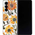 Cat Coq Yellow Sunflower Galaxy Z Fold4 5G Skin